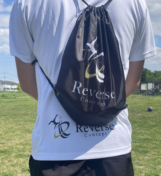 【巾着バッグおすすめ】サッカー・通学・ジムで使える軽量ユーティリティバッグ（黒）