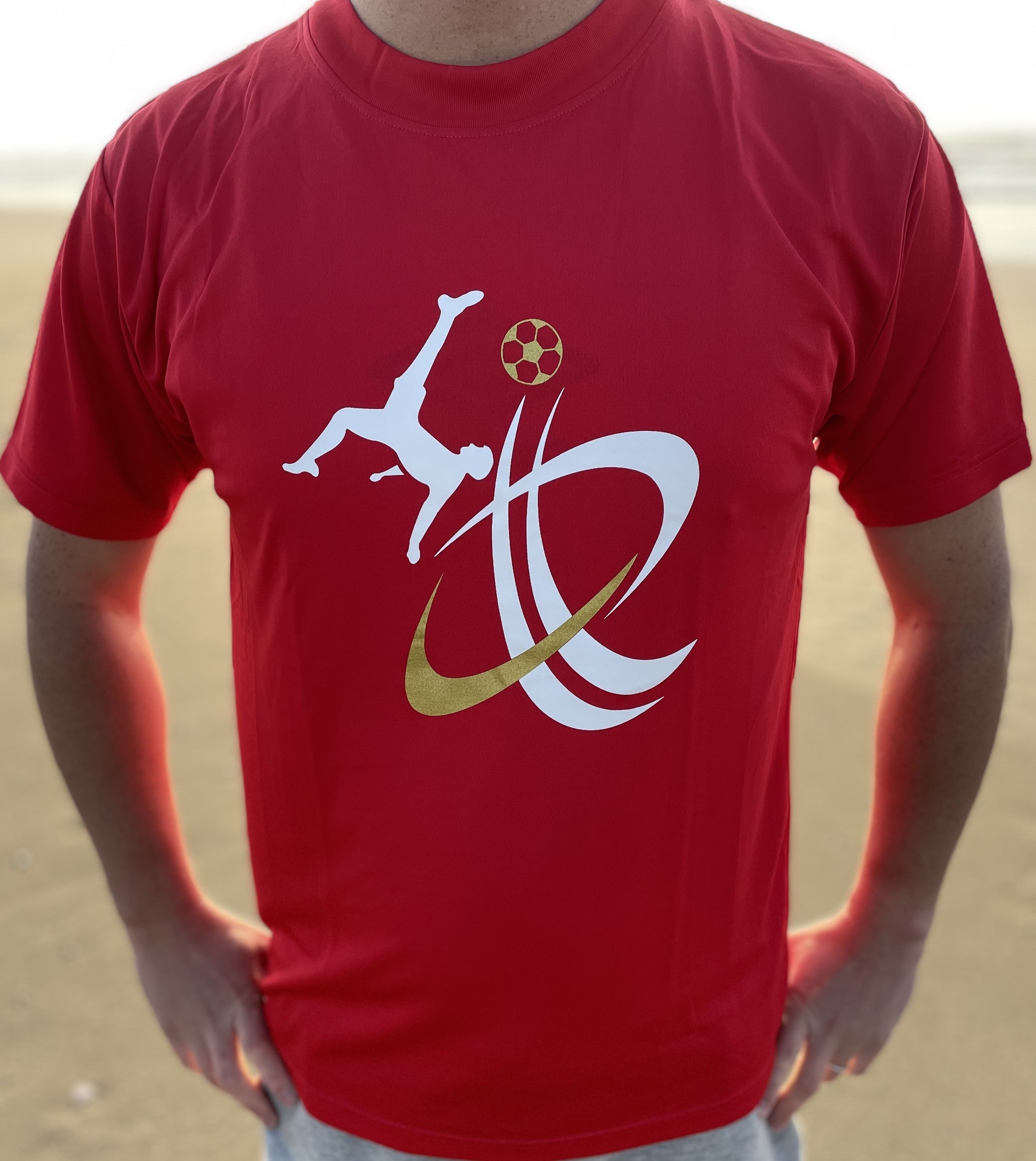 CyberAgent 赤色 サッカーTシャツ 型バッグ42 FUKUI AKATSUKI JAPAN N＆N Tシャツ （レッド） ＃30富永啓生