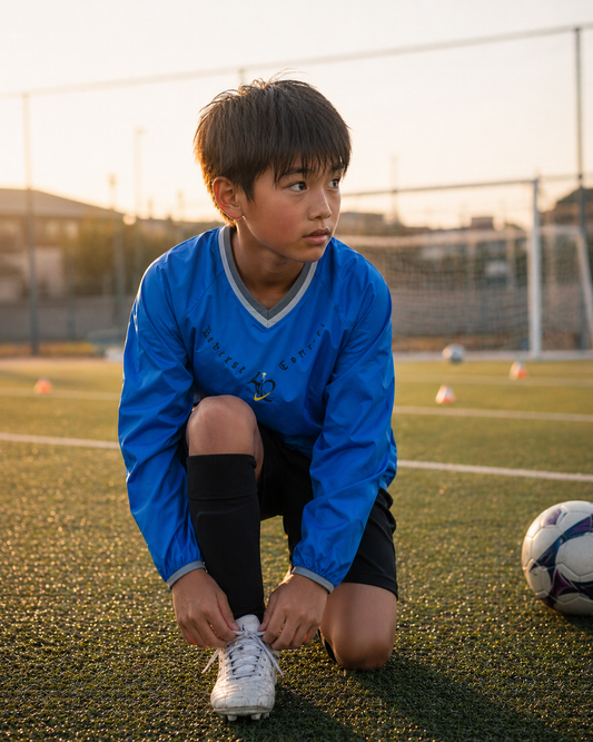 サッカー・ピステ（Color：ブルー）、タグレス仕様・税込／送料込