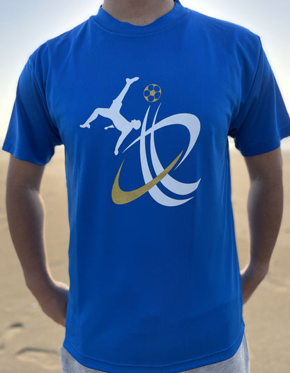 サッカー・ドライシャツ（Color：青）、タグ無し★税込、送料込