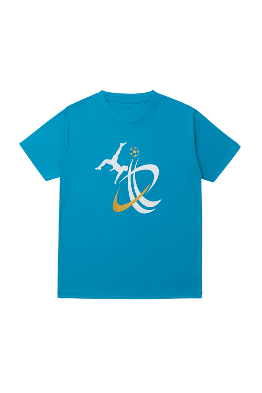 サッカー・ドライシャツ（Color：ターコイズ）、タグ無し★税込、送料込