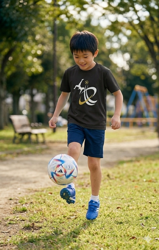 サッカー・ドライシャツ /ブラック   タグレス仕様・速乾・税込／送料込