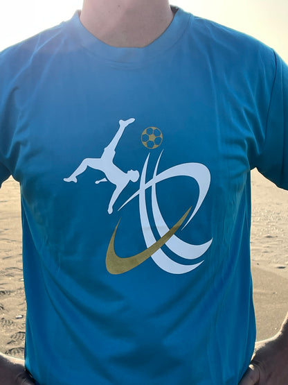 サッカー・ドライシャツ（Color：ターコイズ）、タグ無し★税込、送料込